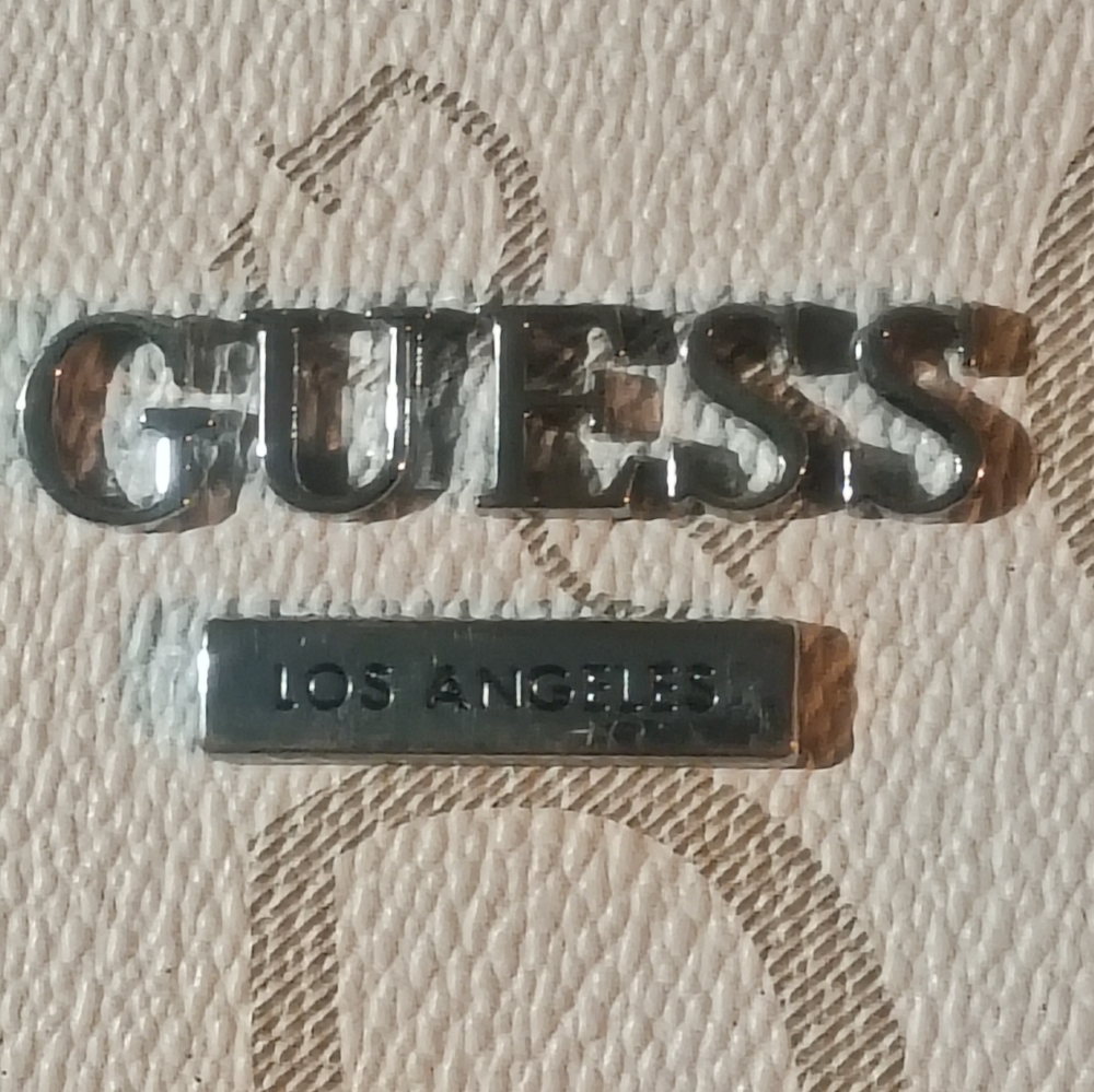 GUESS Beige Monogram Drawstring Backpack - Picture 4 of 16